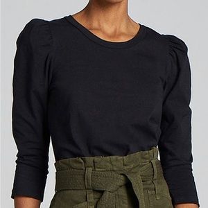 ALC Black Puff Sleeve Shirt